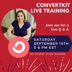 Convertkit Live Training
