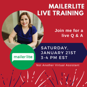 Mailerlite Live Training