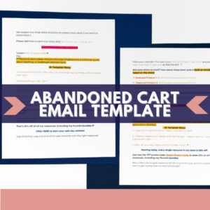 Abandoned Cart Email Templates