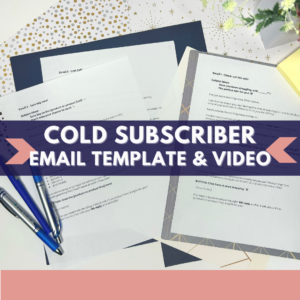 Cold Subscriber DIY Video and Email Template
