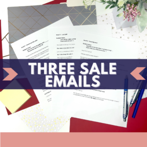 Sale email templates