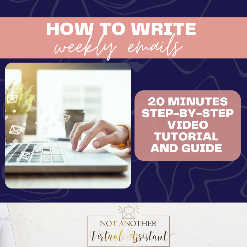 how to write weekly emails